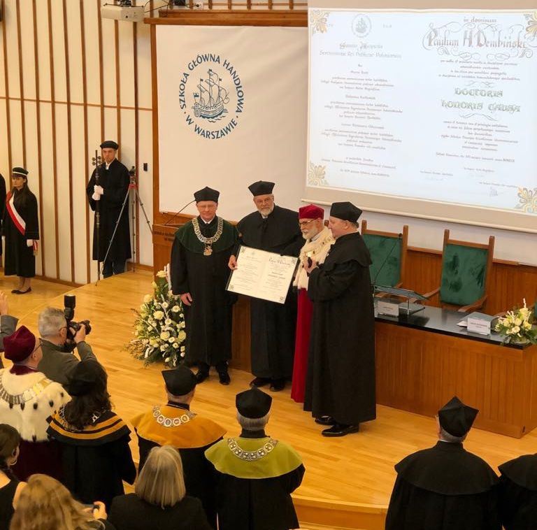 Prof. Dembiński, doktor honoris causa